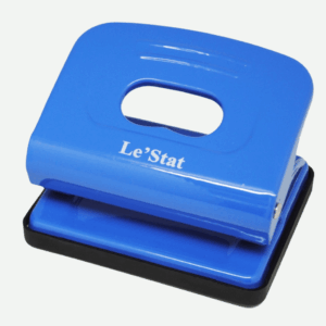 Le’stat Earth Metal Punch 2 Hole 16 Sheet+ Paper Guide Blue