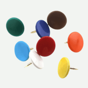OFFICE DRAWING PINS 11MM (500) COLOUR