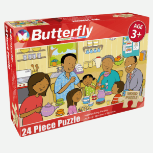 A4 Wooden Puzzle 24 Piece - (Health & Family) Option 3