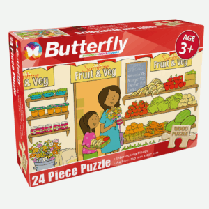 A4 Wooden Puzzle 24 Piece - (Health & Family) Option 4