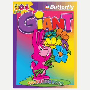 Butterfly Colouring Book - Giant (304 Pages) Np