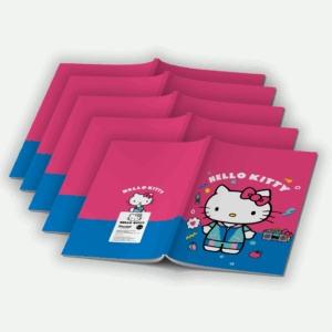 Book Covers - A4 Pre-cut Paper (Hello Kitty) - 5 Per Pack