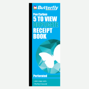 Pen Carbon 5-to-view Duplicate Cash Receipt Book