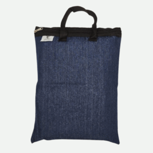 D Afrique Denim Library Bag Blue