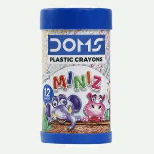 Doms Miniz Plastic Crayons 12s Tube