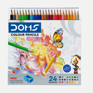 Doms Pencil Colours 24s Long + Free Sharpener