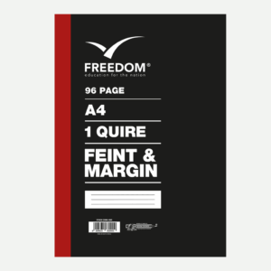 1 Quire 96 Page A4 Counter Book Feint And Margin (F/M)