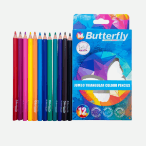 Butterfly Colouring Pencils (12) Jumbo Triangle