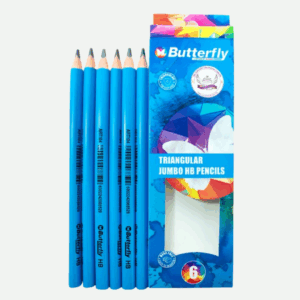 Butterfly HB Pencils (Box of 6) Jumbo Triangle