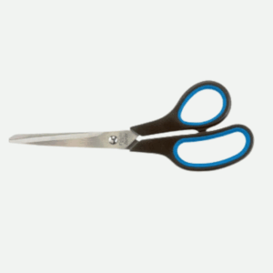 Bantex Rubber Grip Scissors 210mm Black/blue