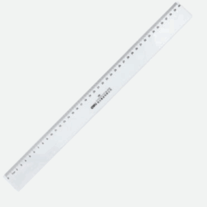 Le’stat Plastic Ruler 40cm Clear